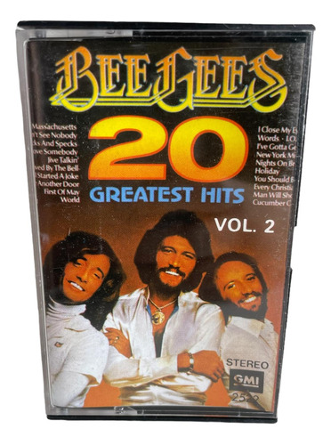 Cassette Original Bee Gees 20 Greatest Hits Vol. 2 Nuevo