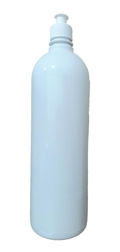 Botella Pet Blanca Modelo Alto 1lt Tapa Push Pull Pack X20