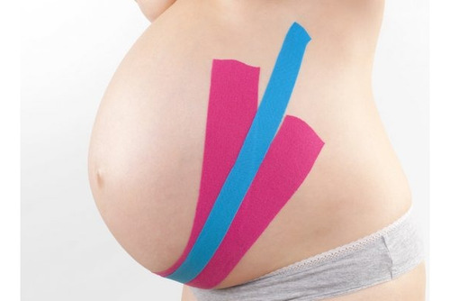 Fita Kinésio Tape Bandagem Elás. Kelogel Premium 5cmx5m 10un Cor Rosa