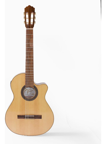 Guitarra Criolla Fonseca Modelo 40kec Ecualizador Corte