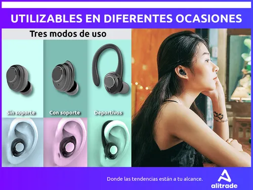 Auriculares Inalámbricos Bluetooth Deportivos Tws Led Uv