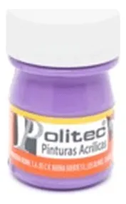 Pintura Acrílica Politec Tono 334 Morado 20 Ml