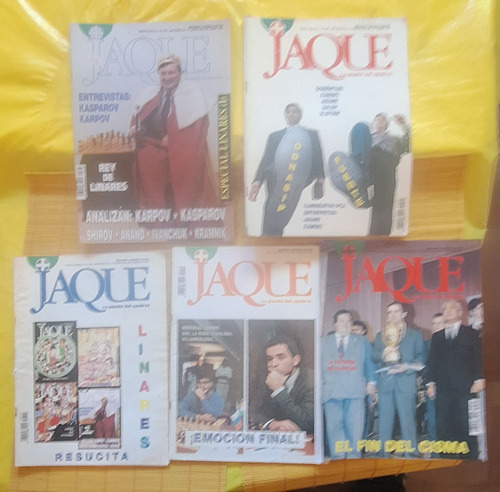 Ajedrez, Lote 5 Revistas Jaque (españa). (Usado)
