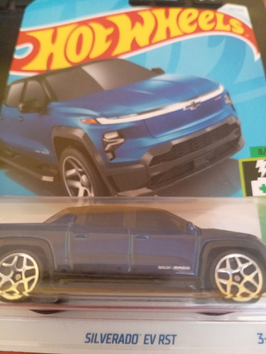 Hot Wheels Silverado Ev Rst Blue 8/10 Car Collection 