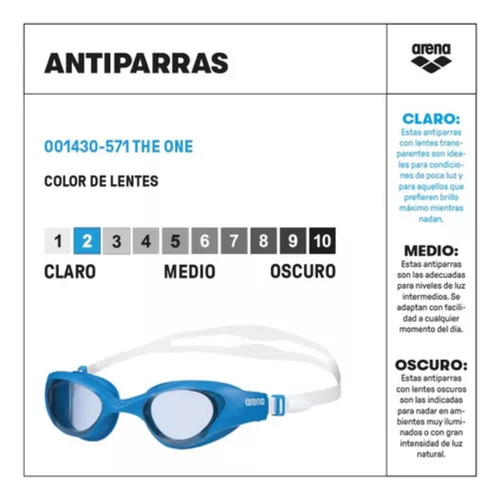 Antiparras Arena Original Antivaho Uv Ajustables Light Smoke Blue White