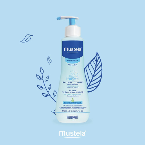 Imagen 2 de 5 de Mustela Agua Limpiadora En Seco 300 Ml