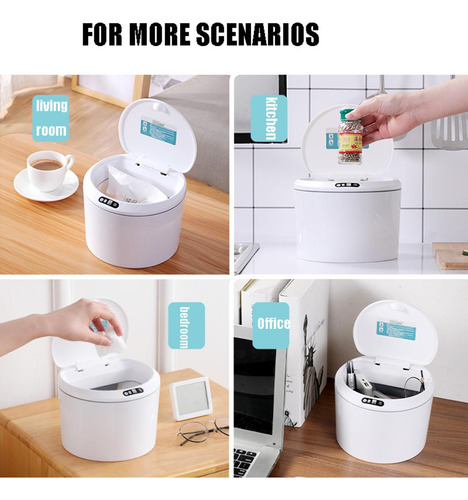3 Cubos De Basura Con Sensor Inteligente, Cubo De Basura