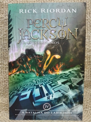 Livro Percy Jackson E Os Olimpianos. 4 - A Batalha Do Labiri