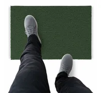 Comprar Tapete Capacho De Vinil Liso Higiene 450x60cm Verde Musgo