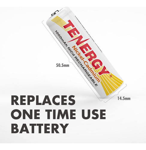 Tenergy 90300 Pilas AA Blanca, 12 Unidades