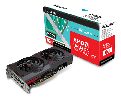 Tarjeta De Video Sapphire Pulse Radeon Rx 7600 Xt 16g Gddr6