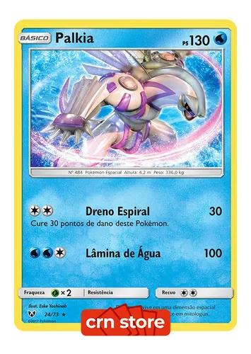 Carta Pokémon Lendário Palkia Lendas Luminescentes