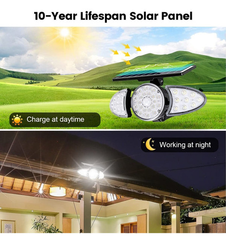 Emaner - Luz Solar De Inundación Para Exteriores (atardecer
