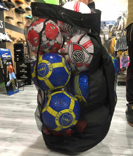 Imagen 2 de 6 de Bolsa De Red Porta Pelotas Futbol Basquet Voley Grande