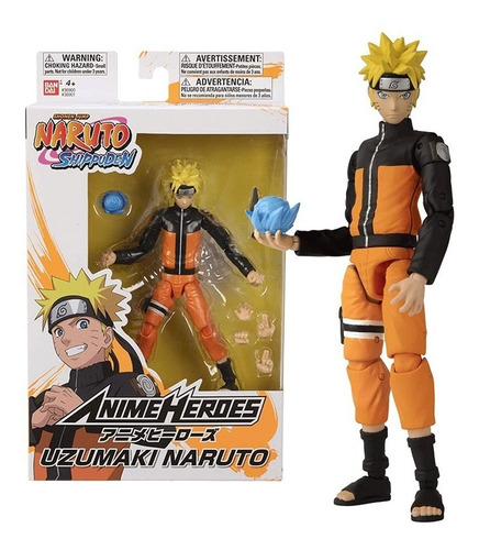Figura Naruto Articulada Original Bandai Anime Heroes