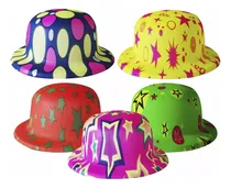 Comprar Sombreros Neón De Plástico Para Batucada Fiesta 10 Piezas