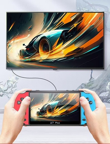 X7 Plus Dual Rocker Pantalla Grande Consola De Juegos De Man