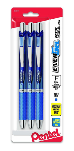 Pentel Energel Deluxe Rtx Azul 0.5mm [pack X 3]