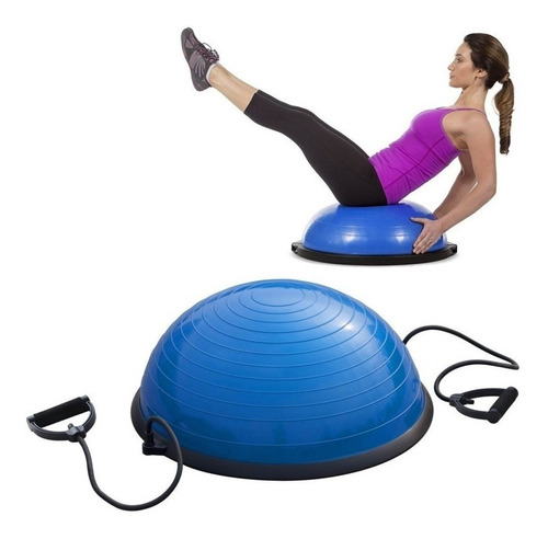 Meia Bola Bomba Alças Extensor Fitness Yoga Abdominal Casa