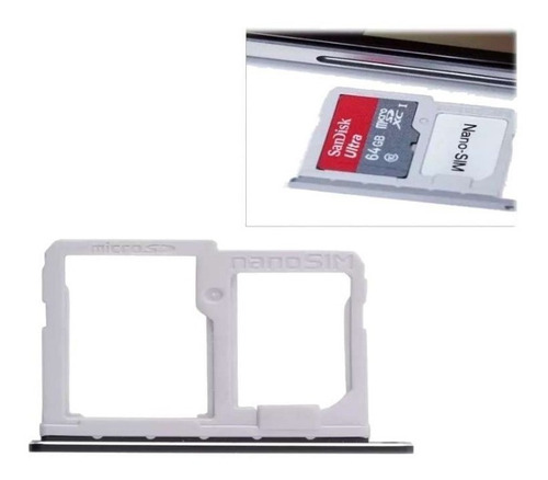 Bandeja Sim Y Micro Sd LG Q6 / LG M700 G6 Mini Con Envio