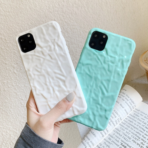 Funda Para iPhone Colores Vivos Textura 3d Moda D Goma +mica