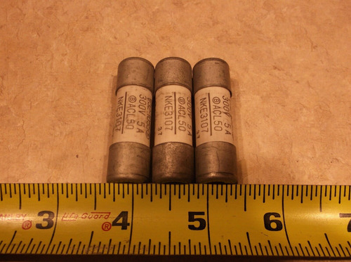 Lot Of 3 Fuji Fcf2-5, Acl50 300v, 5amp Fuse, C0035 Bbz