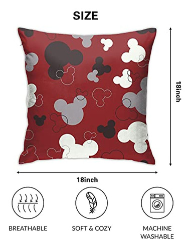 Conjunto De 2 Fundas De Cojín Lindas, Funda De Almohada De D