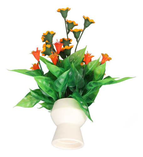 Peces De Simulación De Decoración De Flores Artificiales Par
