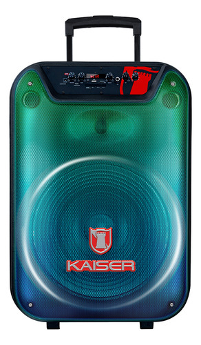 Bafle Kaiser 15 Pulg 25,000w Pmpo Llantas Micrófono Ksw-3515 Negro