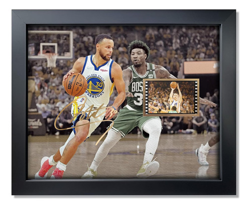 Cartel Enmarcado De Stephen Curry Memorabilia De Balonc...