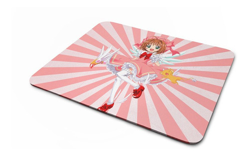 Mousepad Sakura Card Captors Geek Cor Branco