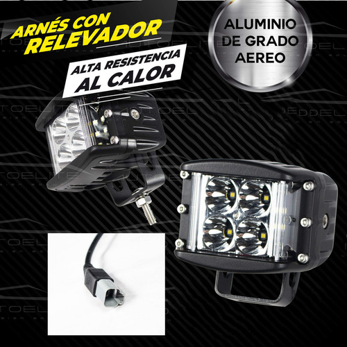 Faro Led Universal Aurora 3 PuLG Disparo Lateral 180° 60wats
