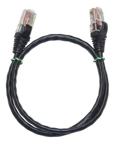 Cabo De Rede Patch Cord Cat5e 1,5m 10 Peças Cor Preto