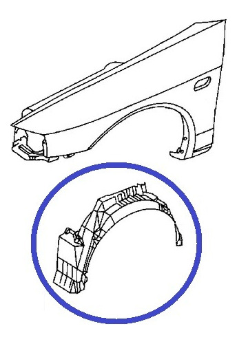 Guardabarro Para Mitsubishi Signo Izquierdo