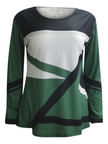 Blusa J Para Mujer, A La Moda, Casual, Con Costuras En Contr