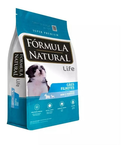 Ração P/ Cães Filhote Mini/ Pequeno Life 1kg Fórmula Natural