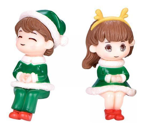 3 Paquete De 2-6 Figuras De Pareja Navideñas 3 Piezas