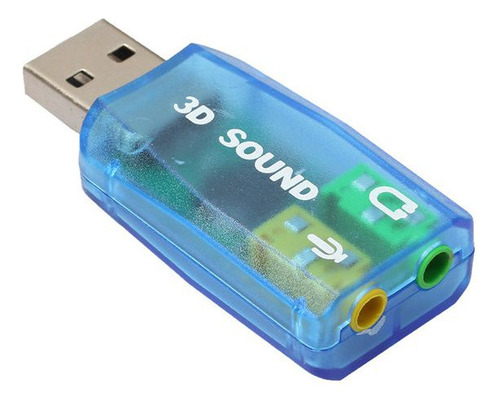 Adaptador Externo De Som 5.1 Usb Placa De Som Computador Pc