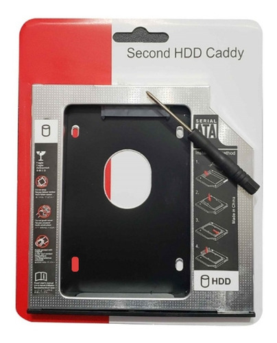 Caddy  Hdd Ssd Disco Duro Sata Cd Dvd-rom 9.5mm Y 12.7mm