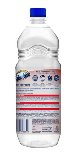 Imagen 3 de 4 de Fabuloso Desinfectante Limpiador Liq Frescura Cítrica 828 M