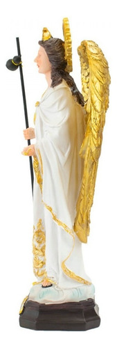 São Rafael Enfeite De Resina 51 Cm Cor Branco