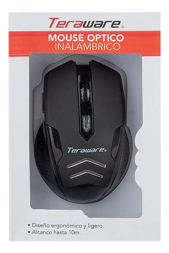 Imagen 4 de 4 de Mouse Inalámbrico Conexión Usb Color Negro Con 6 Botones