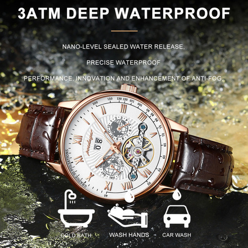 Relojes Mecánicos Poedagar Calendar Tourbillon
