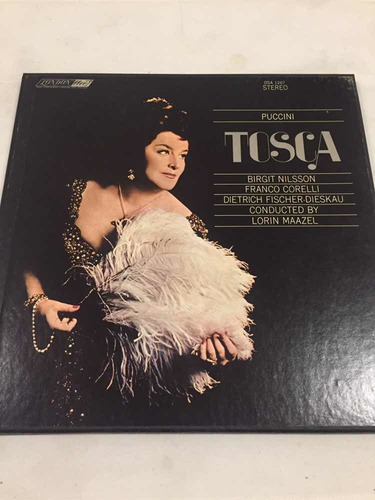 Tosca Nilsson Corelli Maazel Disco Vinilo Lp Box Importado