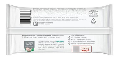 Lenços Umedecidos Huggies One & Done 48 Unidades