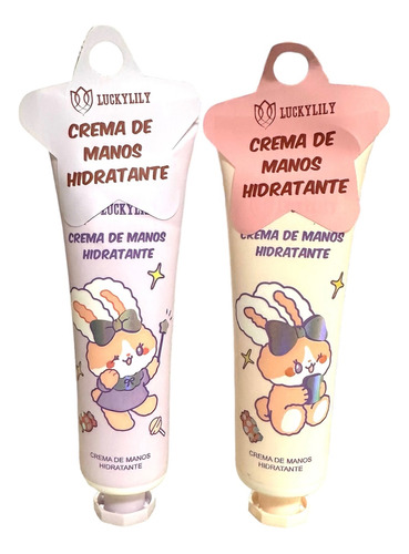 Crema De Manos Hidratante Animales Kawaii Pack De 3 Unidades