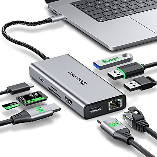 Adaptador Usb C Hub Para Macbook Pro 14/16 Inch Y Cgxgc