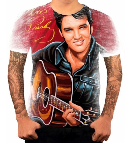 Camiseta Camisa Elvis Presley Cantor Cantor Rei Do Rock K05