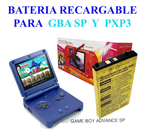 Batería Pila Para Nintendo Advance Sp Pxp3 Gba Sp