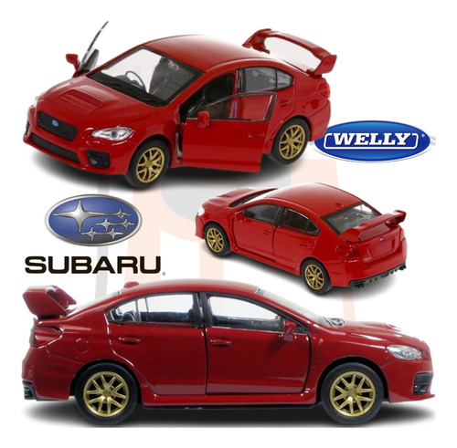 Welly Subaru Wrx Sti C/retrofricc Y Aperts 1:34 Tiendajyh